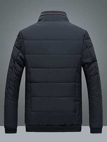 Jaquetas para homens jaquetas masculino Men Patch detalhe térmico forçado com casaco de casaco