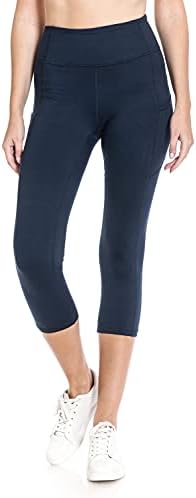 Leggings Depot Cantura alta calças atléticas sólidas para mulheres calças de ioga de bolso - reg, plus size