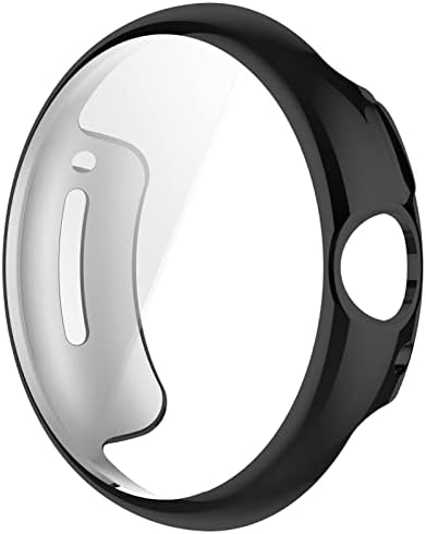 Lokke Compatível Compatível com o Google Pixel Watch Protection Case Case, cobertura completa TPU Proteção Caso Tampa compatível com o Google Pixel Watch