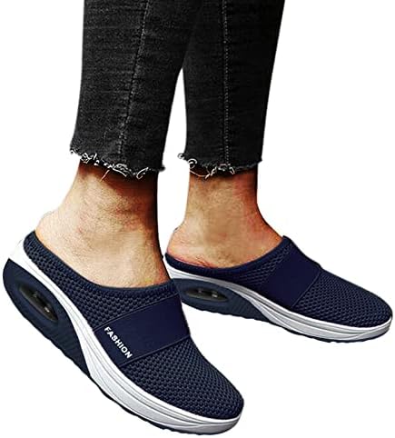 Cushion Shoes Ortopedic Walking Casual com arco Suporte Slip-On Air Comfort Mens Casual Black Slip On Shoes Cy63