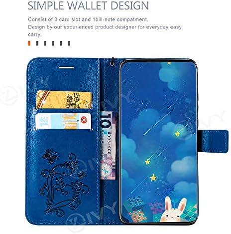 Caixa de carteira de borboleta de hera compatível com iPhone 12/12 Pro - Orange