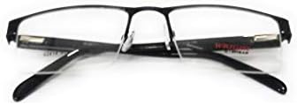 Amar Lifestyle Computer Glasses Lens Crizal Black Metal Rec Shape 51 mm unisex_alacfrpr885