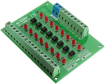 JF-Xuan Conversor 8 Canal 3.3V a 12V OptocOUPRER MODULO DE ISOLAÇÃO PLC Placa de conversão de tensão Plc Placa de