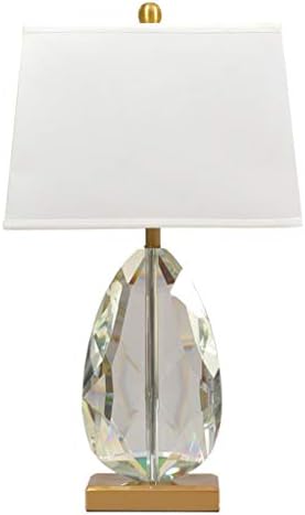 Lâmpadas de mesa Ataay, lâmpada de mesa da sala, lâmpada oval de cristal transparente de cristal lâmpada de mesa de cabeceira