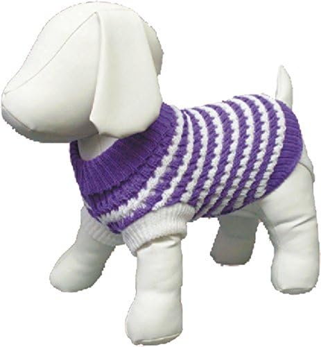 Suéter de cachorro de produtos para animais de estimação incrível, 18 polegadas, rosa e preto