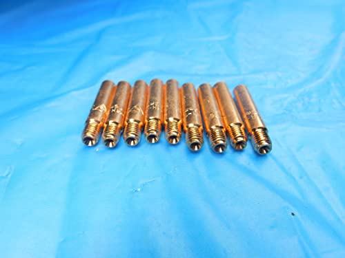 9 PCS Copper MIG Dicas de contato de soldagem 16mm 14H -116 .6299 Estilo TweCo para serviço pesado - AS2171BP2
