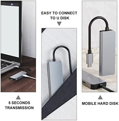 Mobestech Ser de 3 USB C Hub USB C To USB Hub USB Tipo C para USB Adaptador USB C Hub 4 portas USB