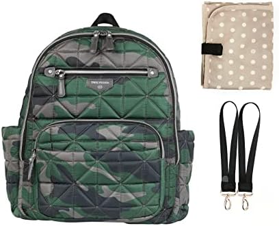 Mochila do Diaperbag do TwelFeLittle Companion 3.0 * Novo * - Inclui troca de clipes Pad Pad & Stroller. Bolsos isolados.