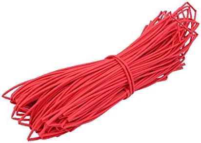 X-dree poliolefina calor encolhimento do cabo de tubo manga 50 metros de comprimento 1,5 mm DIA interno vermelho (Tubo