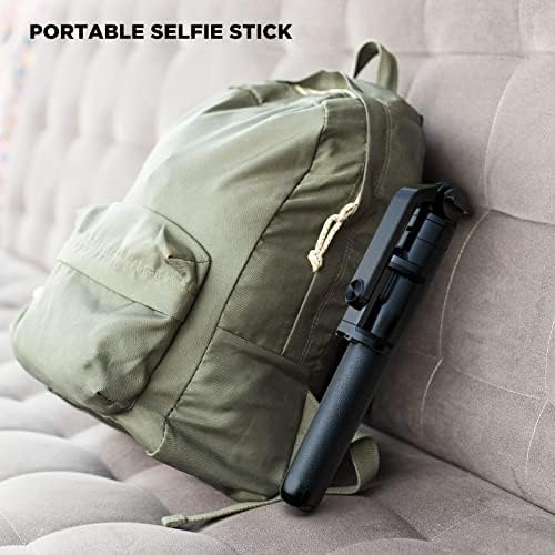 Ikommi Selfie Stick de 62 polegadas, um tripé de bastão de selfie extensível com alumínio remoto sem fio, tudo em uma extensão bastões de selfie, compatível com iPhone/samsung/huawei, etc.