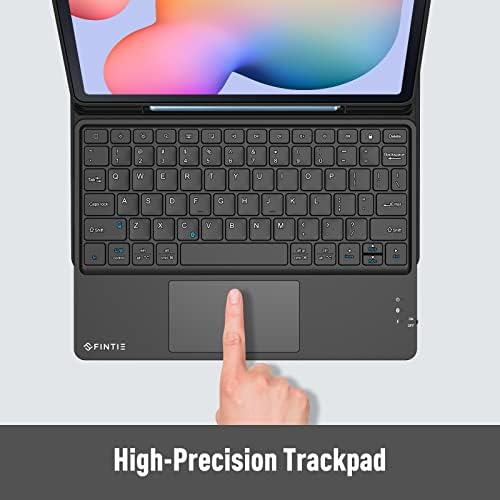 Caixa de teclado Fintie para Samsung Galaxy Tab S6 Lite 10,4 polegadas 2022/2020 Modelo, tampa traseira de TPU suave com trackpad embutido