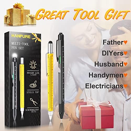 Tools Gifts for Men Multitool Pen - Gadgets legais para homens Dad Mulheres Presentes de aniversário exclusivos para homens que