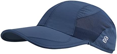 Rrvane não estruturado esportes ao ar livre Hat de poliéster Rápido tampa de corrida seca, boné de beisebol unissex FIX para 22