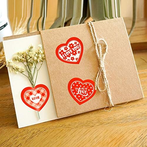 Konsait 140pcs adesivos do Dia dos Namorados, adesivos de amor, adesivos de auto-adesivos para festas doces para festas