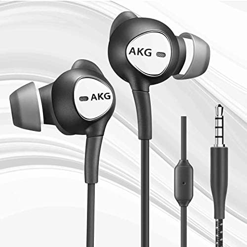 Wired 3,5 mm Jack Durável Earbuds Wee Hicrophone e Controle de Volume, Bass Deep Bass Clear Sound Isolating em fones de ouvido,