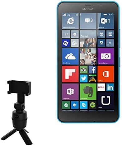 Stand e Mount for Microsoft Lumia 640 XL - Pivottrack Selfie Stand, rastreamento facial Montagem de suporte para Microsoft Lumia 640 XL - Jet Black