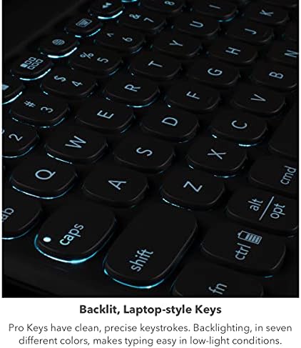 Zagg Pro Keys Caso destacável e teclado sem fio com trackpad para Apple iPad Air 5th & 4th Gen & iPad Pro 11 emparelhamento bluetooth
