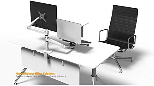OA-7X Desktop Braço duplo 25 polegadas LCD Monior Portador+ lapto-lapto Table Table Table Full Motion Monitor Dual Montagem Armado