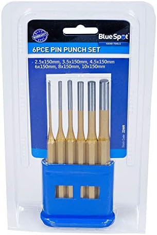 Blue Spot Tools 22449 6 PCE Gold Pin Punch Conjunto, conjunto de 6 peças