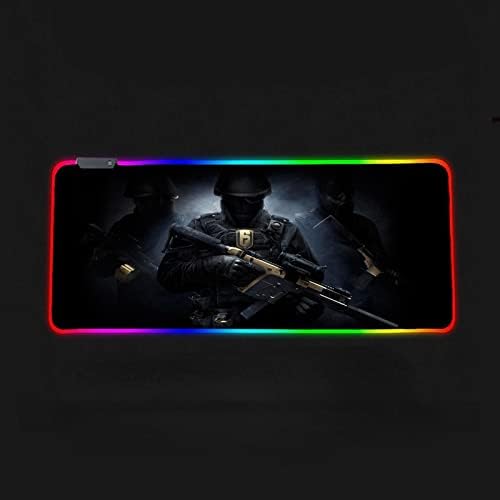 Luminous Mouse Pad Gaming Gaming Gaming Bidimensional Laptop Glare Magic Cor Mouse Mouse Pad 31,5 x 11,8 polegadas