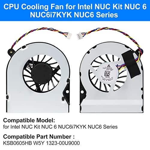 Substituição do ventilador de resfriamento da CPU ARLBA para o kit Intel Nuc Kit Intel NUC 6 NUC6 Intel Fan Nuc6i7kyk Kit KSB0605HB 1323-00U9000 5V 0,6A com ferramentas de reparo
