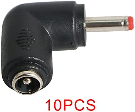 Adaptador de conector de energia do ângulo de 90 graus CD 3,5 x 1,35 mm Plugue masculino Bend para conversor de acoplador de