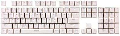 Para o teclado PBT do teclado G610 LOGITECH, Keycaps de peças de reposição de 104 teclado para teclados mecânicos para jogos para o teclado de teclado G610 PBT Logitech, Keycaps de peças de reposição de 104 teclas para jogos de jogos mecânicos