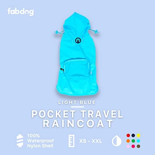 Fabdog Packable Dog Rain Capa