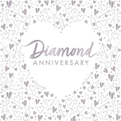 Creative Diamond Anniversary Afkins 3ply, folha carimbada