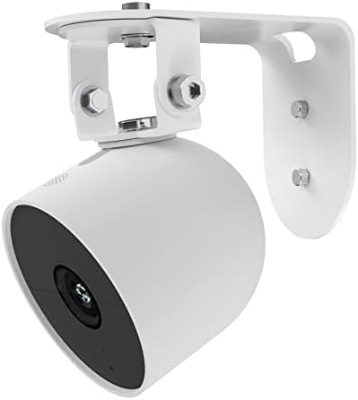 Zwolf Metal Wall Mount Compatível com o Google Nest Cam Outdoor Battery 2nd Generation, Anti-Drop, fornece melhores ângulos de visualização