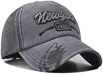 Xibeitrade vintage New York Tubarão algodão Base de beisebol Retro Menm Men Men Sports Outdoor Casual Casual Sol Hat