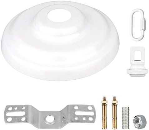 Kit Helunsi Canopy, kit de luz de dossel branco, kit de dossel de diâmetro 5-3/8 para candelabro ou acessório de encaixe de