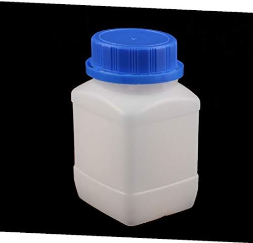Novo LON0167 5 PCS 250 ml de plástico quadrado de boca larga amostra química de reagente garrafa espessante (5 stück