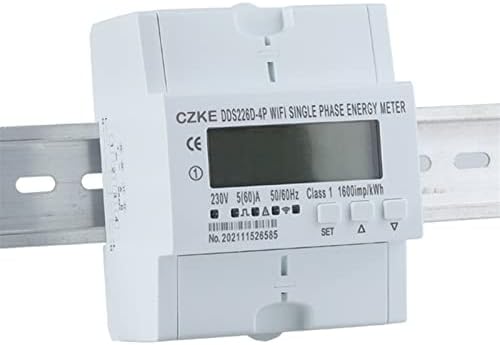 Eksil Single Fase 220V 50/60Hz 65A DIN WIFI WIFI SMART ENERGAR METER MONITOR DE TIMER