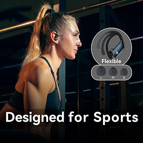 Fones de ouvido sem fio para os fones de ouvido Samsung Galaxy S23+ Bluetooth 48hrs reproduzir fones de ouvido esportivos com