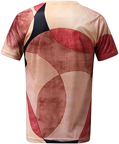 Camisetas de impressão gráfica de ubst para homens, verão de manga curta Camiseta de rua da rua Slim Fit Athletic Treping