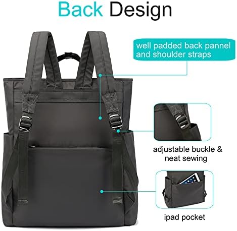 BasicPower Lightweight Casual Daypack 15,6 polegadas Laptop resistente à água Mochila para homens e mulheres