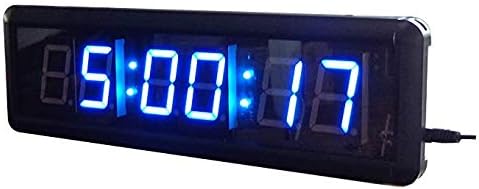 CGOLDENWALL 1,8 Timer de LED portátil 6 Digit Blue LED Relógio Countdown LED/UP IR Remote Control para o teste escolar de exercícios