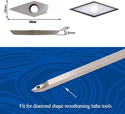 Guangming - Diamond Cutter de carboneto pontiagudo de diamante inserções para ferramentas de torneamento de madeira