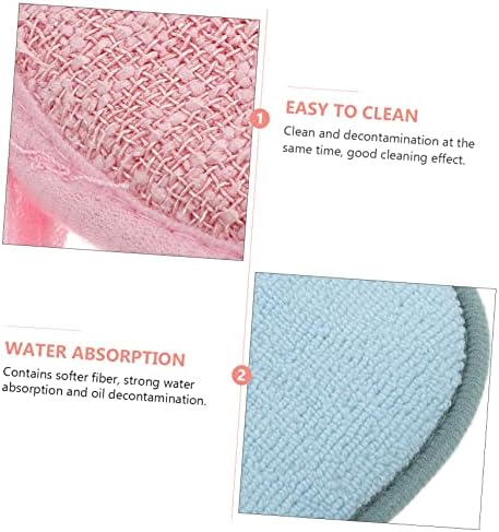 Esponja de esponja de microfibra de 10pcs de dupla face, limpeza de limpeza de pano de limpeza para limpeza para limpeza para