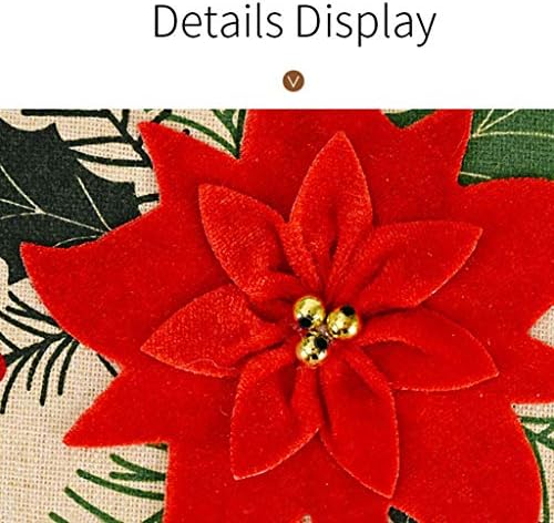 928134 Decorações de natal Big Red Flower Placemat Tableloth Towloth