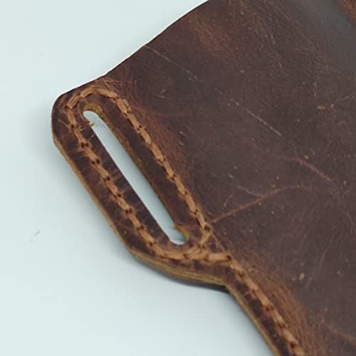 Caixa de coldre de couro holsterical para Motorola One Hyper, artesanato de couro genuíno de couro, capa de bolsa de couro