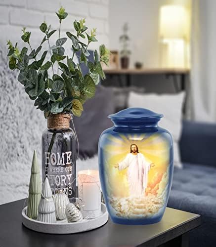 Jesus Cristo Urna - Jesus Cremação Urna para Ashes - Urna Católica - Urna Religiosa - Urna de Enterro - Jesus Urna