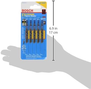Bosch U118GF 5 peças 2-3/4 pol. 36 TPI flexível para lâminas de serra de metal-shank