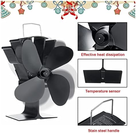 AAA AA AAYYSHOPP 4 BLADES FOM FIRLASTE WOOD BURNING REAL POWER POWER POWER FAN FABENO DE ENERGIA BLATE ENERGIE