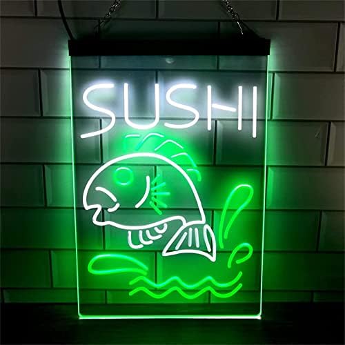 DVTEL Sushi Fish Shop Néon SIGN MODELA DE MODELA DE LED LEITAS LUMAS LENTAS LUMINAS LUZ