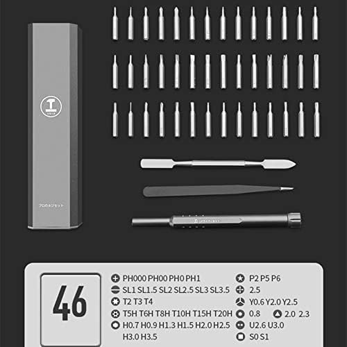 Conjunto de ferramentas de chave de fenda Multifuncional 46 em 1 Chave de fenda Relógio magnético Kit Ferramentas de