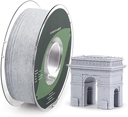 Duhuamei PLA 1,75 mm Impressora 3D consumível, filamento de mármore de 1kg/2,2 lb, precisão dimensional +/- 0,03mm,