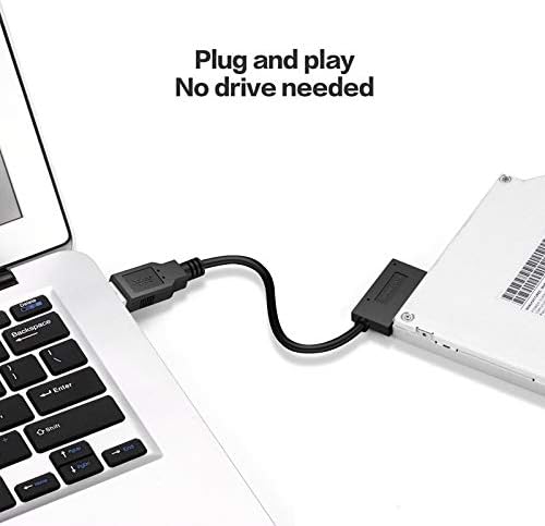 Cablecc USB 3.0 a 7+6 13 pin Slimline SATA Cabo para laptop CD DVD ROM Drive óptica