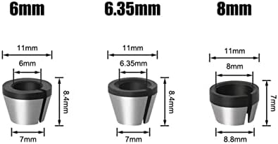 Cortador de moagem de superfície 1 pacote de 6 mm 6,35 mm 8mm de moagem de moagem de moagem de tampa de gravador apartador timer chuck clearper router drill bit acessórios ferramenta